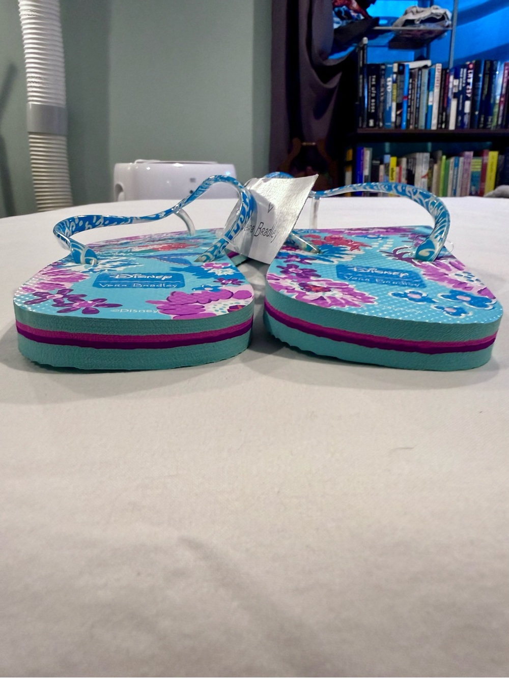 New Vera Bradley Disney The Little Mermaid Flip Flops Womens Large 9-10 Ariel - Picture 4 of 11